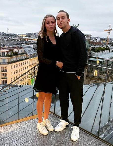 Moritz Thiem with his girlfriend, Lena Millonig.